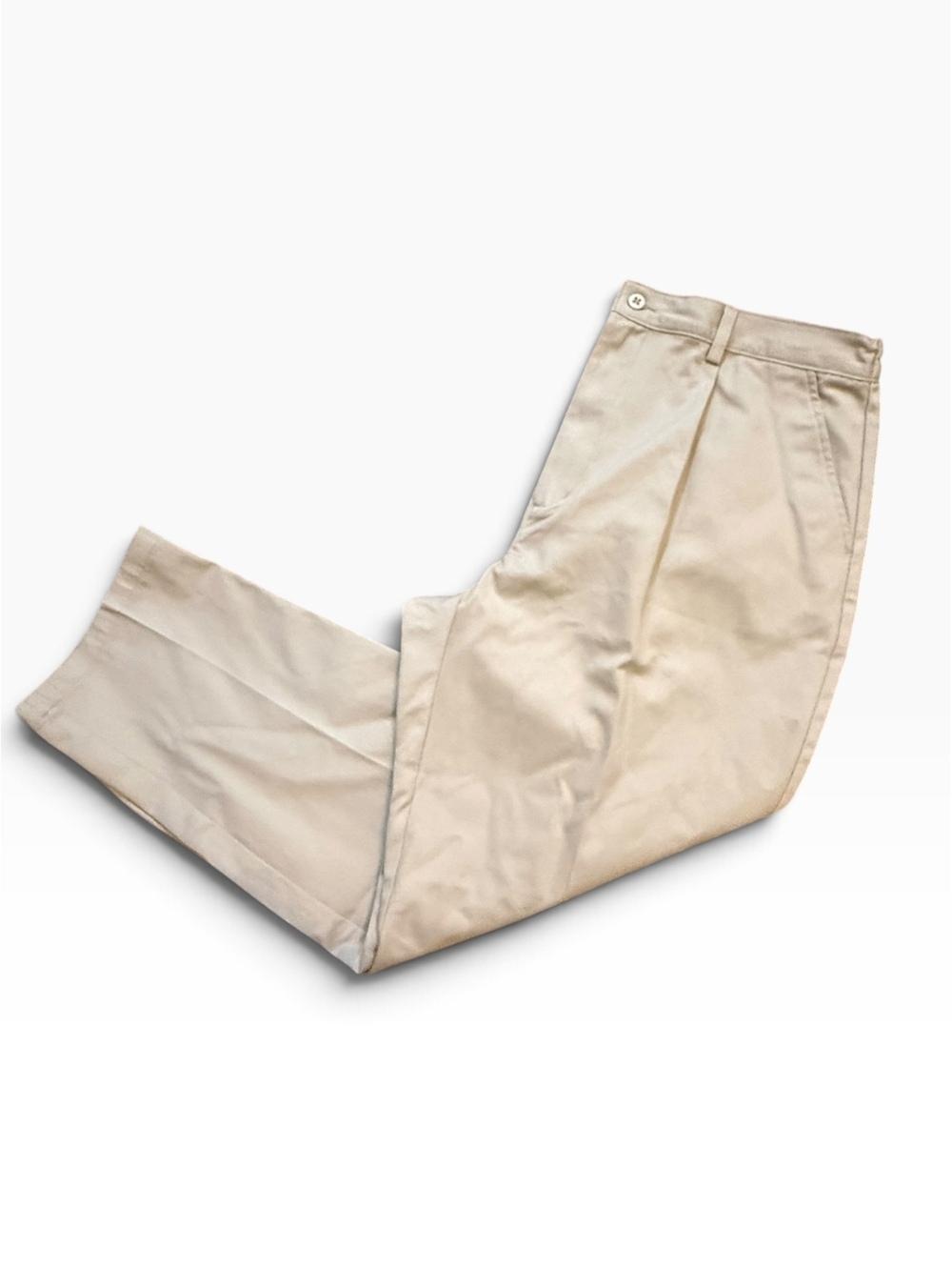 Cabin Creek Women's Plus Size Beige Cotton Pants 18W